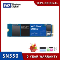 WD Western Digital Blue Disk SN550 2TB M.2 2280 NVMe 1T Built-in Solid State Drive Pcie Gen 3.0*4 for Laptop 500G SSD