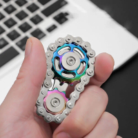 Sáng Tạo Bánh răng Xích Con quay Fidget Spinner Con quay hồi chuyển Đầu quay Bánh răng Xích quay tay