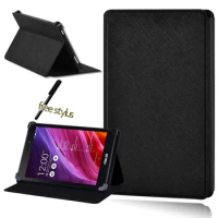Universal Tablet Case For Asus Memo Pad 7/8/10 Pu Leather Stand Tablet Protective Case Shell +Free Stylus