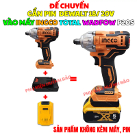 Ngàm Đế Chuyển Pin DeWalt Sang Ingco, Total, P20S