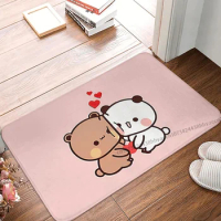 Bubu and Dudu Anime Anti-Slip Doormat Kitchen Mat Love Each Other Floor Carpet Welcome Rug Home Decor