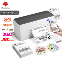 Phomemo 241BT Thermal Waybill Printer USB+Bluetooth Inkless A6 Shipping Label Printer Wireless Barcode Sticker Maker Machine