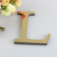 New 10cm/15cm 26 English Letters Diy 3d Mirror Acrylic Wall Sticker Decals Modern Home Decor Wall Gold Art Mural Stickers
