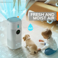 Polesen Air Purifier with Humidifier Combo for Home Allergies and Pets Hair, Smokers in Bedroom, H13 True HEPA Filter