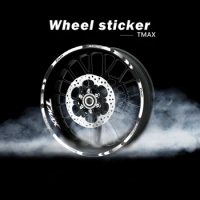 Motorcycle 12 Strips Sticker Decals Reflective Waterproof Wheel Reflective Styling Stickers for YAMAHA T-max 500 530 560 TMAX