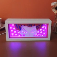Anime Led Light Box Eyes Diy Paper Cut Light Box 3d Night Light
