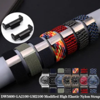 Nylon Watchband for Casio DW5600 GW-5000 GW-M5610 GA2100 GA-2100 DW-5600 GM2100 Fashion Fabric Watch Strap Bracelet Refit strap