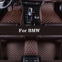 Full Surround Custom Leather Car Floor Mat For BMW I3 I8 Z4 Convertible Z4 E89 M1 M2 M3 E30 E90 E93 E92 F80 F82 F83 Auto Parts