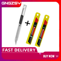CNGZSY 1PC Art Knife 20PCS Trimmer Sculpture Blades Utility Snap-Off Cutter 0.4*9*70mm Tip General Purpose Car Wrap Cut Tool K25
