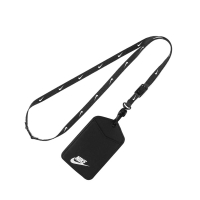 【NIKE 耐吉】識別證吊帶-ID 頸掛 證件夾 名牌帶 掛繩 卡夾 黑白(N1002322091NS)