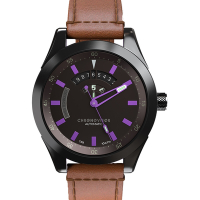 Chronovisor Watch 格樂威治 GENESIS系列機械腕錶-46mm棕x紫 CVNM7104-L-PU