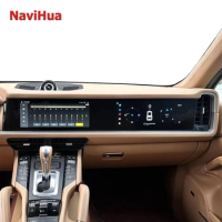 New Design 12.3 Inch Dual Screen Upgrade For Porsche Cayenne Multimedia Android Car Radio Carplay GPS Navigation Auto Headunit