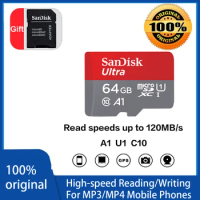 Sandisk Ultra A1 U1 C10 1TB 512GB micro sd card TF 400GB 256GB 128GB 64GB 32GB 16GB flash memory card 120M/s for mobile phones