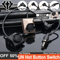 Airsoft UN Hot Button Pressure Switch Crane SF 2.5MM 3.5MM Tactical Wadsn Flashlight Surefir M300M600 Switches PEQ15 Laser Plugs