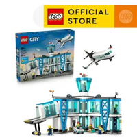 LEGO City 60502 Airport with Airplane (887 Pieces), Building Block, Toys, Bricks