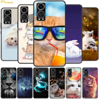 For ZTE Axon 30 5G Case Soft Protector Cover For ZTE AXON 30 Pro 5G Silicone Phone Cases Animals Cartoon Pattern A2322 Coque TPU