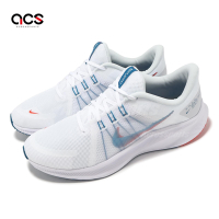 Nike 慢跑鞋 Quest 4 男鞋 白 藍 橘 透氣 緩震 運動鞋  DA1105-101