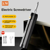 3.7V 3Nm Mini Rechargeable Electric Screwdriver Cordless Screwdriver Kit Wireless Screwdriver Bits Drill Screw Driver Set