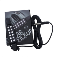 IRIN 12-lubang gitar Pickup transduser magnetik akustik gitar klasik bunyi lubang Pickup dengan bahagian &amp; aksesori gitar kabel