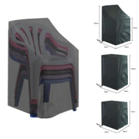 1PC Stacked Chair Dust Cover Storage Bag Outdoor Garden Furniture Protector High Quality Waterproof Dustproof Chair Organizer