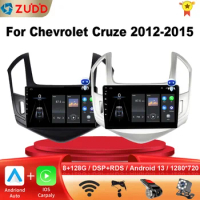 Android 13.0 Car Radio Video Player For Chevrolet Cruze J300 J308 2012 - 2015 GPS Navigation Serero Carplay 8G 128G No 2 din dvd