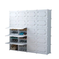 Shoe rack, large capacity and space saving, simple storage cabinet, simple and economical multi-layer dustproof shoe cabinet