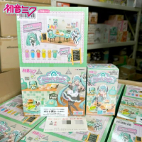 New Rement Hatsune Miku Coffee Shop Of Hatsune Miku Miniature Dessert Cuisine Fashion Play Scene Cute Girls Gift