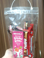 [10 PCS] Tas Mika Bening Transparan Tebal 14 x 22 cm, Souvenir Ulang Tahun Anak, Hampers Aqiqah, Tas