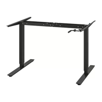 TROTTEN 升降式桌面底框, 碳黑色, 120/160 公分