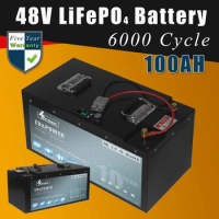 48V 80AH 100AH 200AH LiFePO4 Battery 48V 3000W 6000W 8000W BMS For Electric motorcycle Scooter ebike Golf Cart