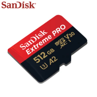 Sandisk Memory Card 64GB 128GB 256GB 512GB A2 Class 10 High Speed Extreme PRO Card UHS-I U3 V30 TF Card 32GB A1 Micro SD Card