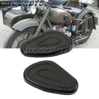 Retro Motorcycle Rubber Gas Fuel Tank Traction Side Pads Cover For BMW Dnepr Ural Sidecar Zundapp DBK K750 KS750 M72 R66 R71 R75
