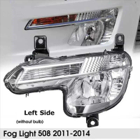 Front Fog Lamp Assembly Daytime Running Lights Turn Signal Lights for Peugeot 508 2011-2014
