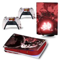 Customized PS5 Vinyl Skin Console Cover Sticker with 2 Controller Gamepad Skin Sticker For PS5 #2241