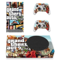 Grand Theft Auto GTA Skin Sticker Decal Cover for Xbox Series S Console and Controllers Xbox Series Slim XSS Skin Sticker Vinyl