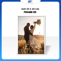 COD CETAK FOTO CUSTOM 12R + BINGKAI FRAME PIGURA 3D DEKORASI Modern Dipasang di Dinding PERNIKAHAN W