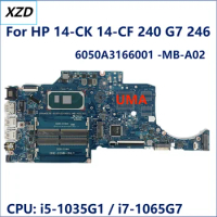 GRANGER6-6050A3166001-MB-A02 For HP 14-CK 14-CF 240 G7 246 Laptop Motherboard CPU: I5-1035G1 I7-1065G7 UMA DDR4 100% Test OK