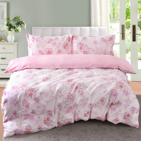 Aussino Contempo Rosalyn 100% Cotton Fitted Sheet Set / Quilt Cover Set - Elegant, Feminine Design w