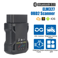 OBD2 Scanner Bluetooth 5.0 ELM327 V1.5 For Android/IOS Windows Code Reader OBD II Car Diagnostic Tools Tester Auto Accessories