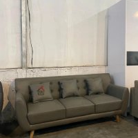Sofa 3 Seater Retro Scandinavian , Sofa Ready Stock Cover Oscar
