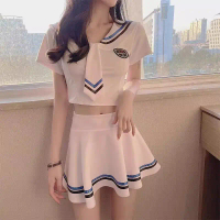 2025 Autumn Winter New Sexy Hollow Transparent Nightdress Lingerie Sleepwear Sexy Student Uniform Sa