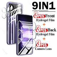 9in1 Front Back Hydrogel Film for Realme GT Neo 5 240W 6.74" Fingerprint Screen Protectors for Realme G T Neo5 240 W Camera Lens