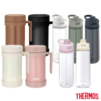THERMOS膳魔師不鏽鋼真空保溫杯490ml+彈蓋輕水瓶710ml(JMF-501+TP4329)(獨家組)