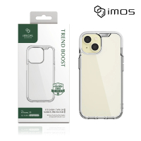 【iMos】iPhone 15 6.1吋 Ｍ系列 軍規認證雙料防震保護殼(透明)