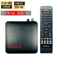 New Satellite TV Receiver Hellobox 8 Set Top Box DVB T2 DVB S2 S2X IPTV Player Support RJ45 WiFi TV Box TVBOX Hellobox8 Combo