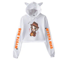 Mysta Rias merch 2D print Cat Hoodies for Women summer trendy Hoodies Sweatshirt Sexy cat hooded