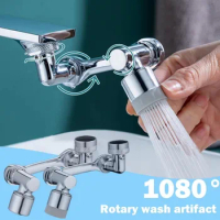 1080° Tap Nozzle Splash Filter Faucet 720° 2 Modes Swivel Sink Aerator Extender for Kitchen Toilet Wash Basin Water Tap Nozzle