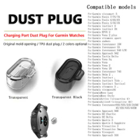 10pcs Clear Dustproof Cap Smart Watch Accessories Protector Cap Universal Anti-dust Dustproof Plug for Garmin Fenix 7 7s 7x 6 5x