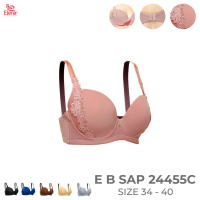 Bra Elena E 24455 Besar Brokat Kawat Busa Tebal Renda Cup C Kait 2 Bh Wanita 34C - 40C