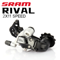 SRAM RIVAL 22 2X11 Speed Road Bicycle Groupset Rear Derailleur Medium Middle Cage Aluminum Exact Actuation™ Bike Kit Part